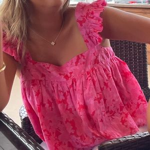 Karlie pink and red tank top